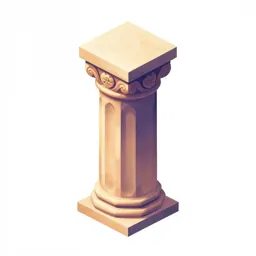 Ruined temple pillar