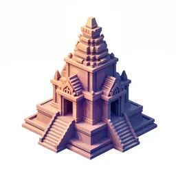 Ruined temple staircase