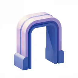 Sci-fi station doorway arch