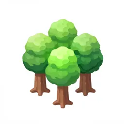 Swamp tree cluster