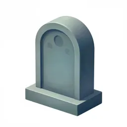 Cartoon gravestone