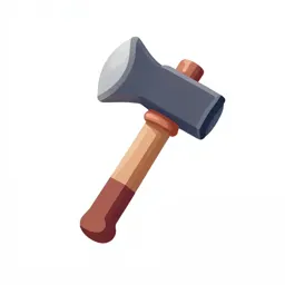 Cartoon pickaxe