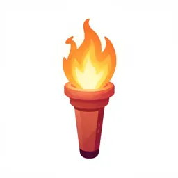 Cartoon torch