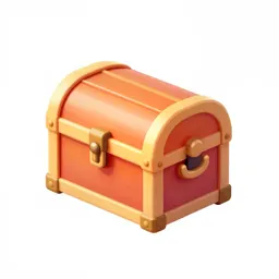 Cartoon treasure chest