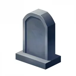 Cyberpunk gravestone