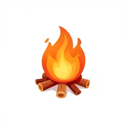 Desert campfire