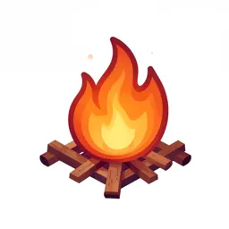 Medieval campfire