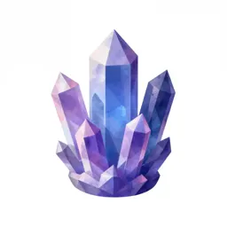 Sci-fi crystal cluster