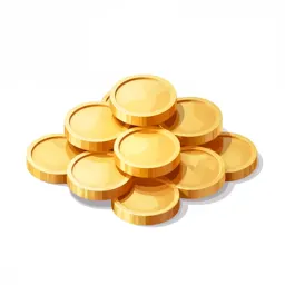 Arctic gold coin pile
