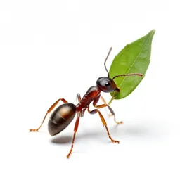 Leafcutter ant carrying a leaf
