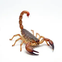 Scorpion with its tail raised