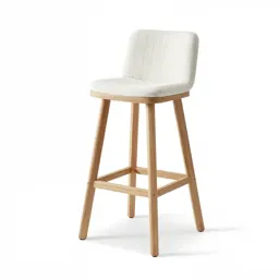 Japandi bar stool