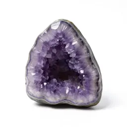Amethyst geode half