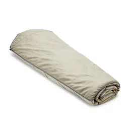 Sleeping bag rolled up