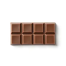 Chocolate bar in foil