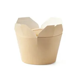 Folded takeaway noodle box