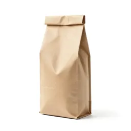 Kraft paper coffee bag with a valve