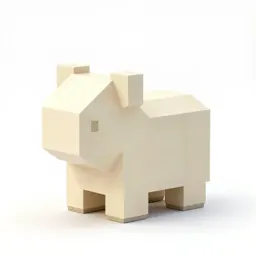 Chunky cute low-poly animal