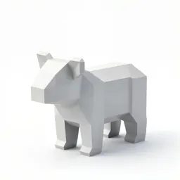 Geometric low-poly animal