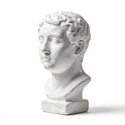 Stylised bust sculpture
