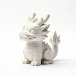 Stylised dragon figurine