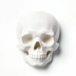 Stylised skull ornament