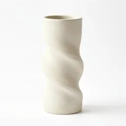 Twisted spiral planter vase