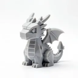 Voronoi dragon figurine