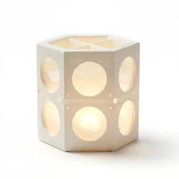 Voronoi lithophane lamp