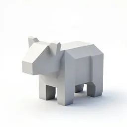 Voronoi low-poly animal