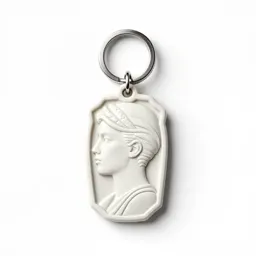 Art nouveau keychain charm