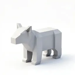 Articulated low-poly animal
