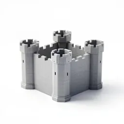 Articulated mini castle