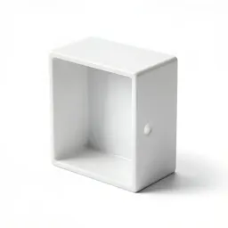 Wall-mounted snap-fit enclosure