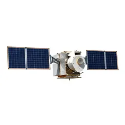 Satellite bus with solar wings