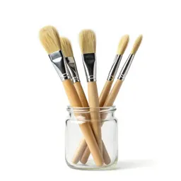 Jar of brushes