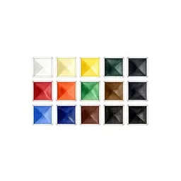Set of watercolour pans