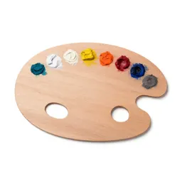 Artist palette with paint