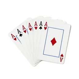 Deck of playing cards fanned out