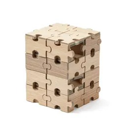 Jigsaw puzzle piece stack