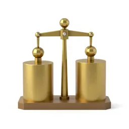 Scale with brass weights