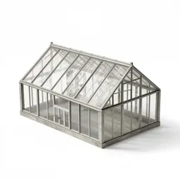 Brutalist greenhouse