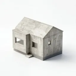 Brutalist small house