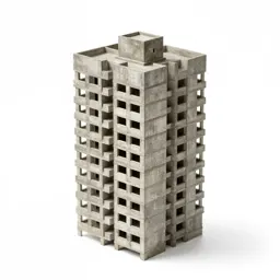 Brutalist tower block