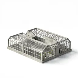 Futuristic greenhouse