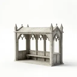 Gothic revival bus shelter