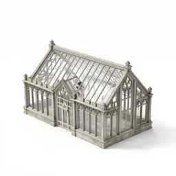 Gothic revival greenhouse