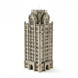 Gothic revival tower block