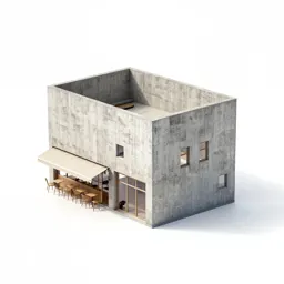 Scandinavian cafe building