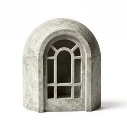 Art Nouveau arched window